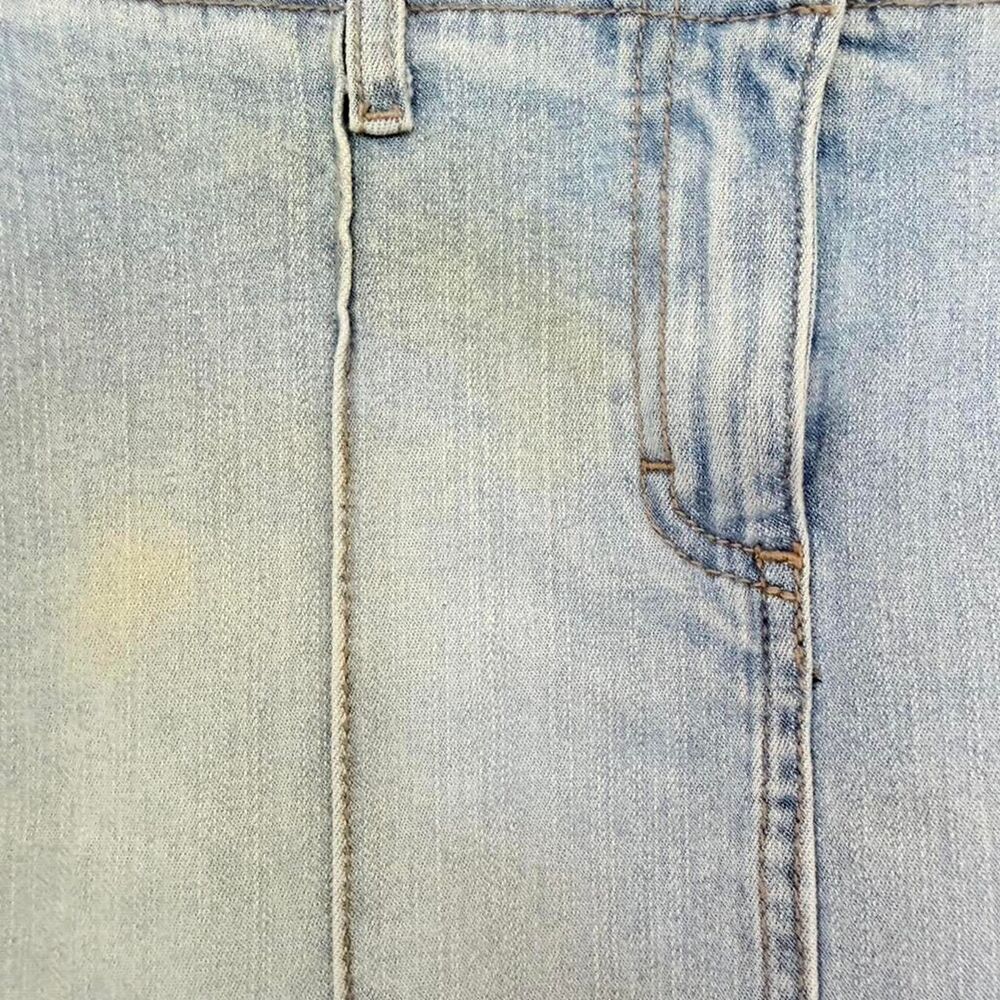 Y2K VINTAGE TAG RAG CULTURE SEAMED DENIM MINI SKIRT - Size 3 - Picture 2 of 6